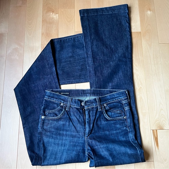 SOLD!!! Citizens of Humanity jeans 27x34 Hutton high rise wide leg - Picture 3 of 10